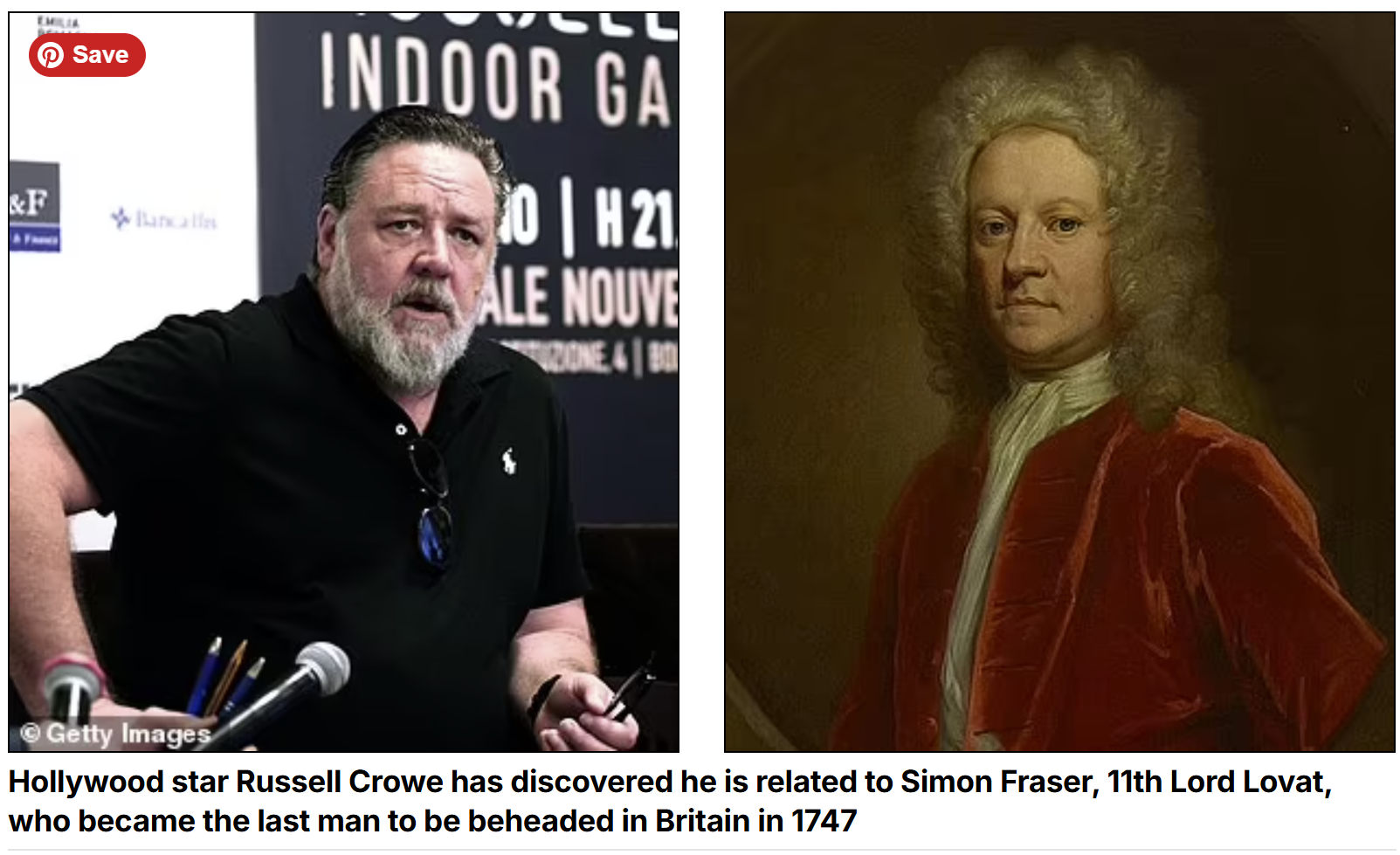 Russell Crowe is a Fraser