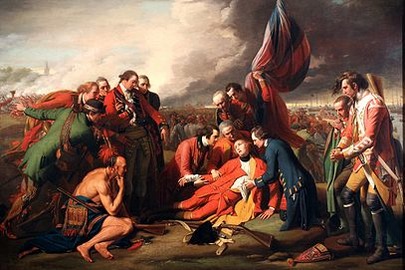 Benjamin West’s “the Death of General Wolfe” – note the 78th Highlander on the far left